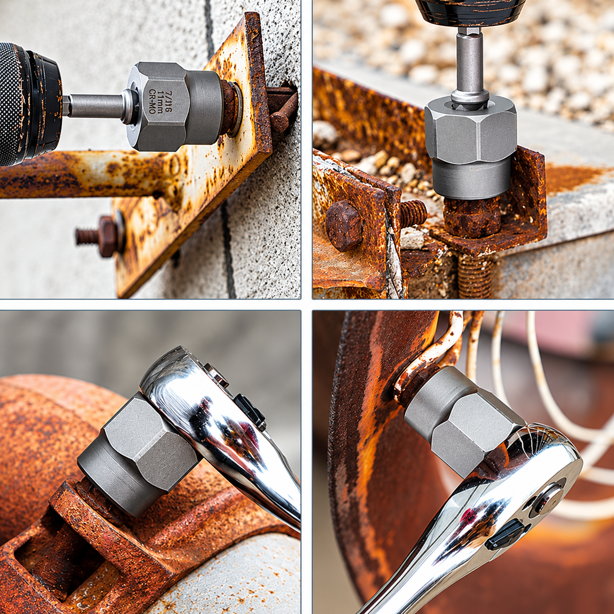 Rounded bolt or nut