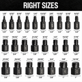 25 PCS Damaged Screw and Bolt Extractor Set