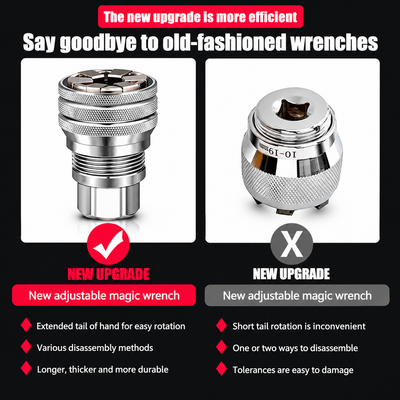 Longer knurled body compared with older short-tail universal sockets